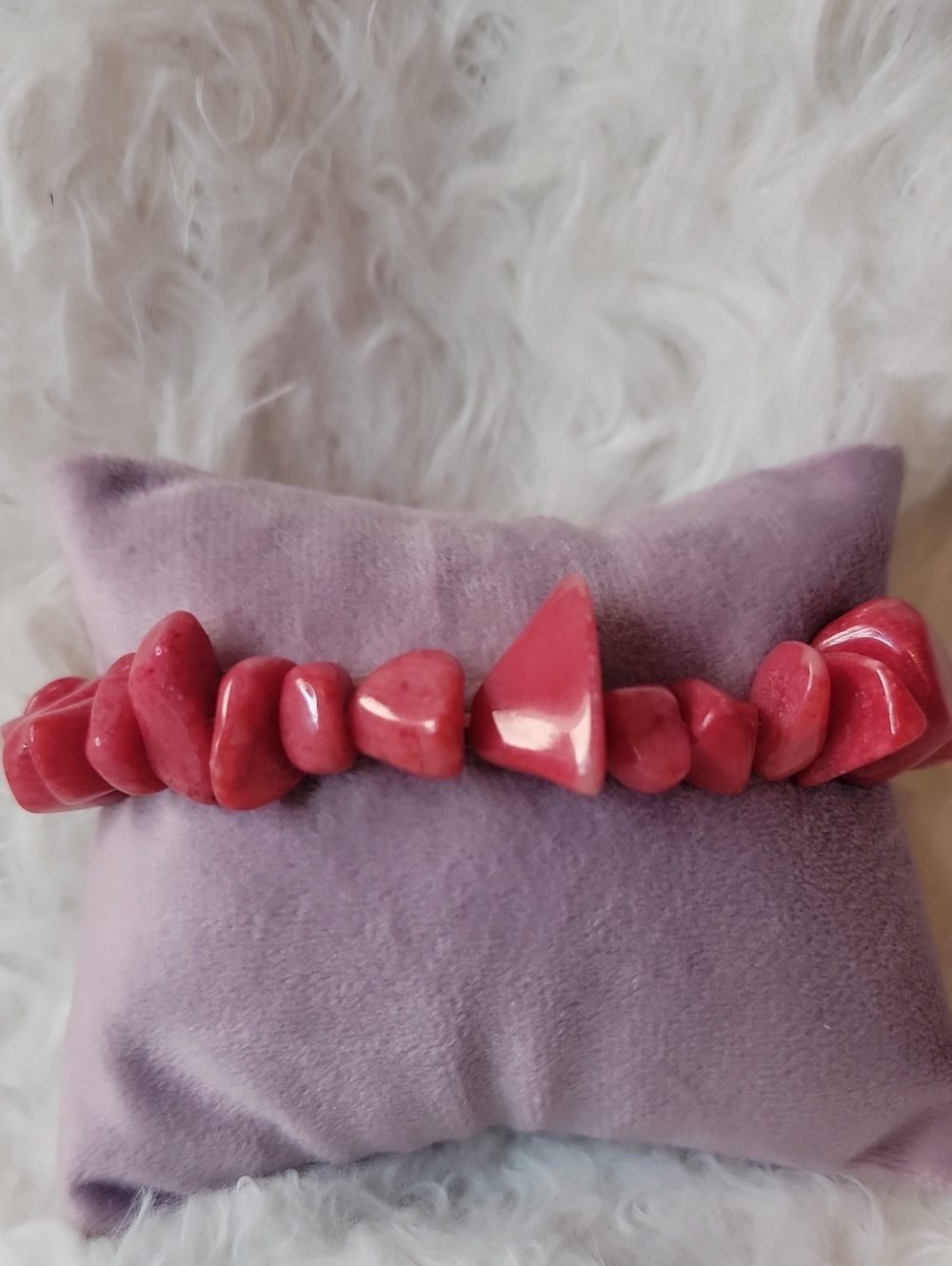 Zoisite (Aka Pink Thulite) Stretch Bracelet